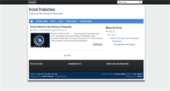 Desktop Screenshot of kristalproductions.com